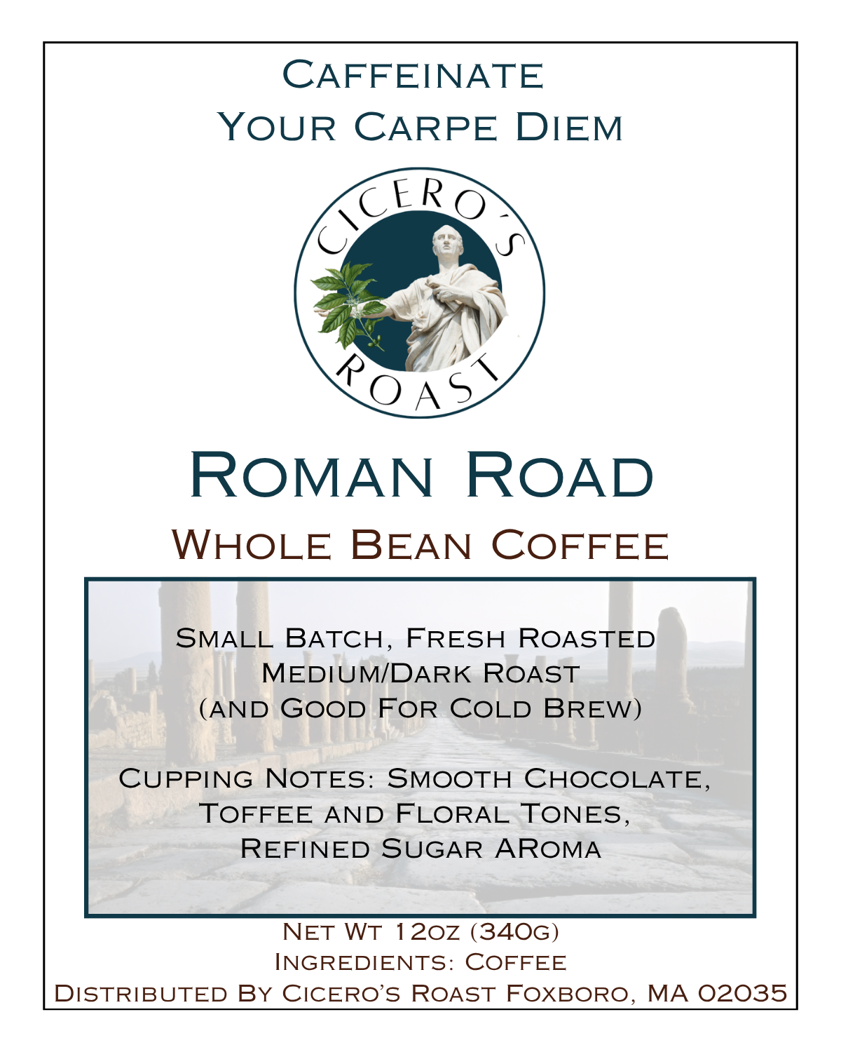 Roman Road Cold Brew Blend (Med/Dark)